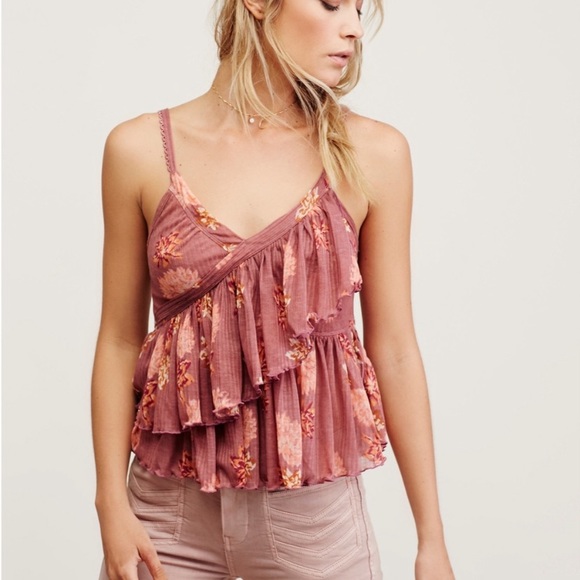 Free People Melbourne Ruffle Tank - Picture 1 of 2